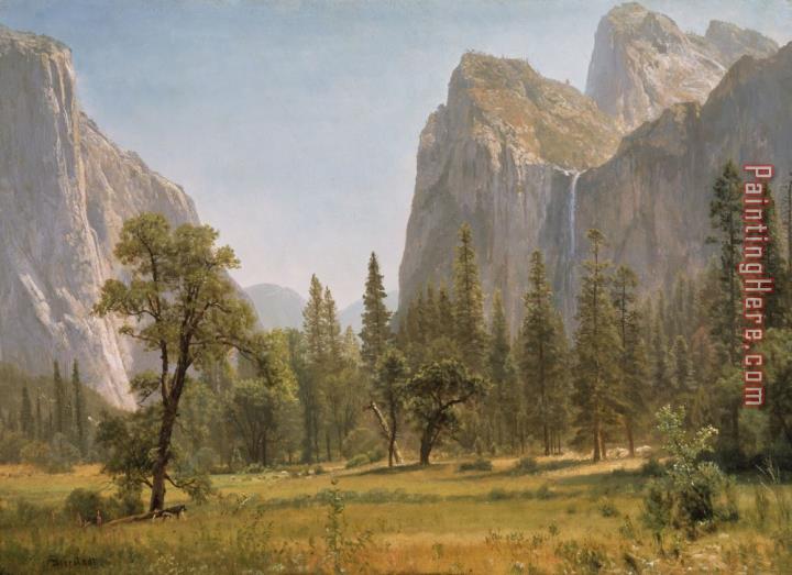 Albert Bierstadt Bridal Veil Falls Yosemite Valley California